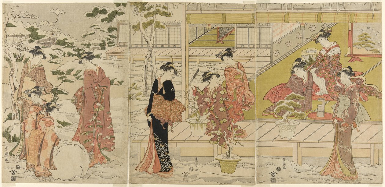 Bir Palo dy f8 makinesi by Utagawa Toyokuni I