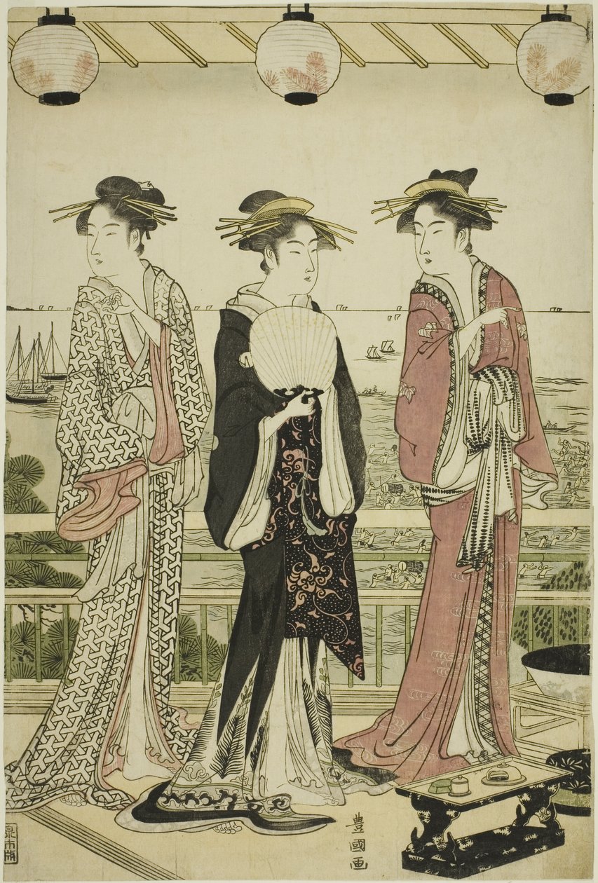 Güneyde Dört Mevsim - Yaz Manzarası (Minami shiki natsu no kei) by Utagawa Toyokuni I