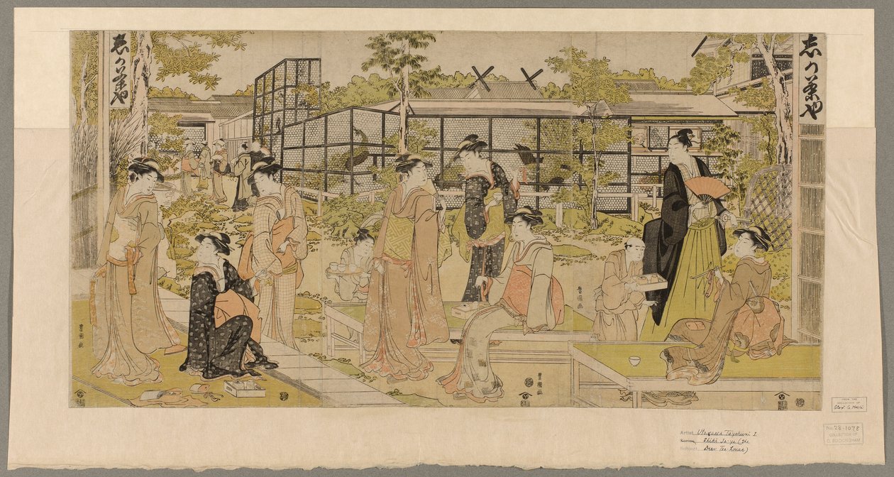 kacho chaya by Utagawa Toyokuni I
