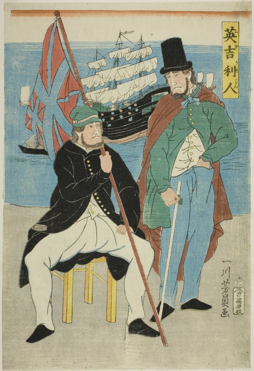 İngilizler (Igirisujin) by Utagawa Yoshikazu