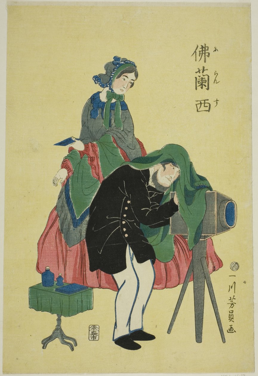 Fransız fotoğrafçı by Utagawa Yoshikazu