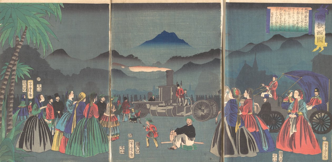 F çalkantılı Fransa, 2. kapı, 1865. by Utagawa Yoshitora