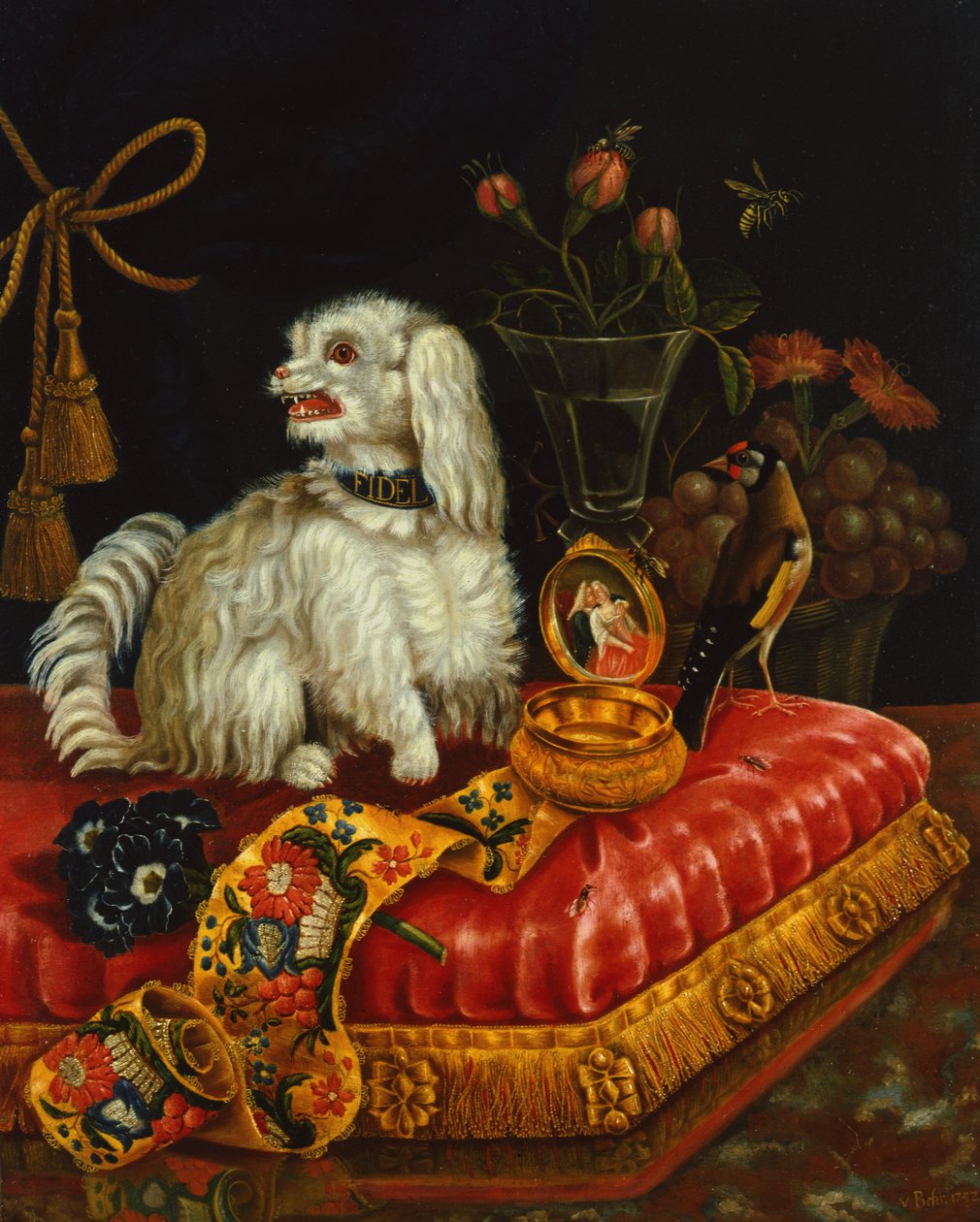 Bir yastık üzerinde kaniş by V. Behr