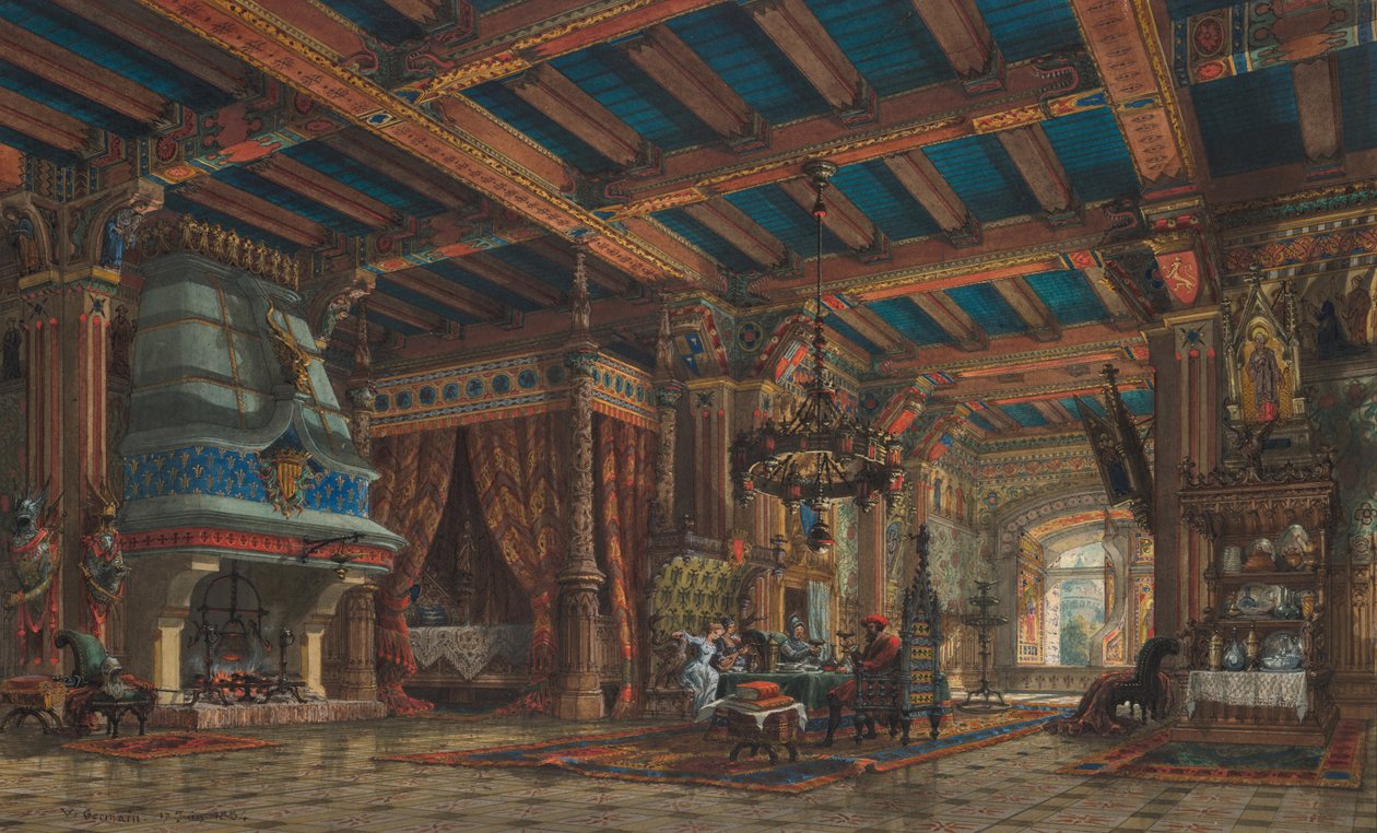 Château İç Mekan by V. Germain
