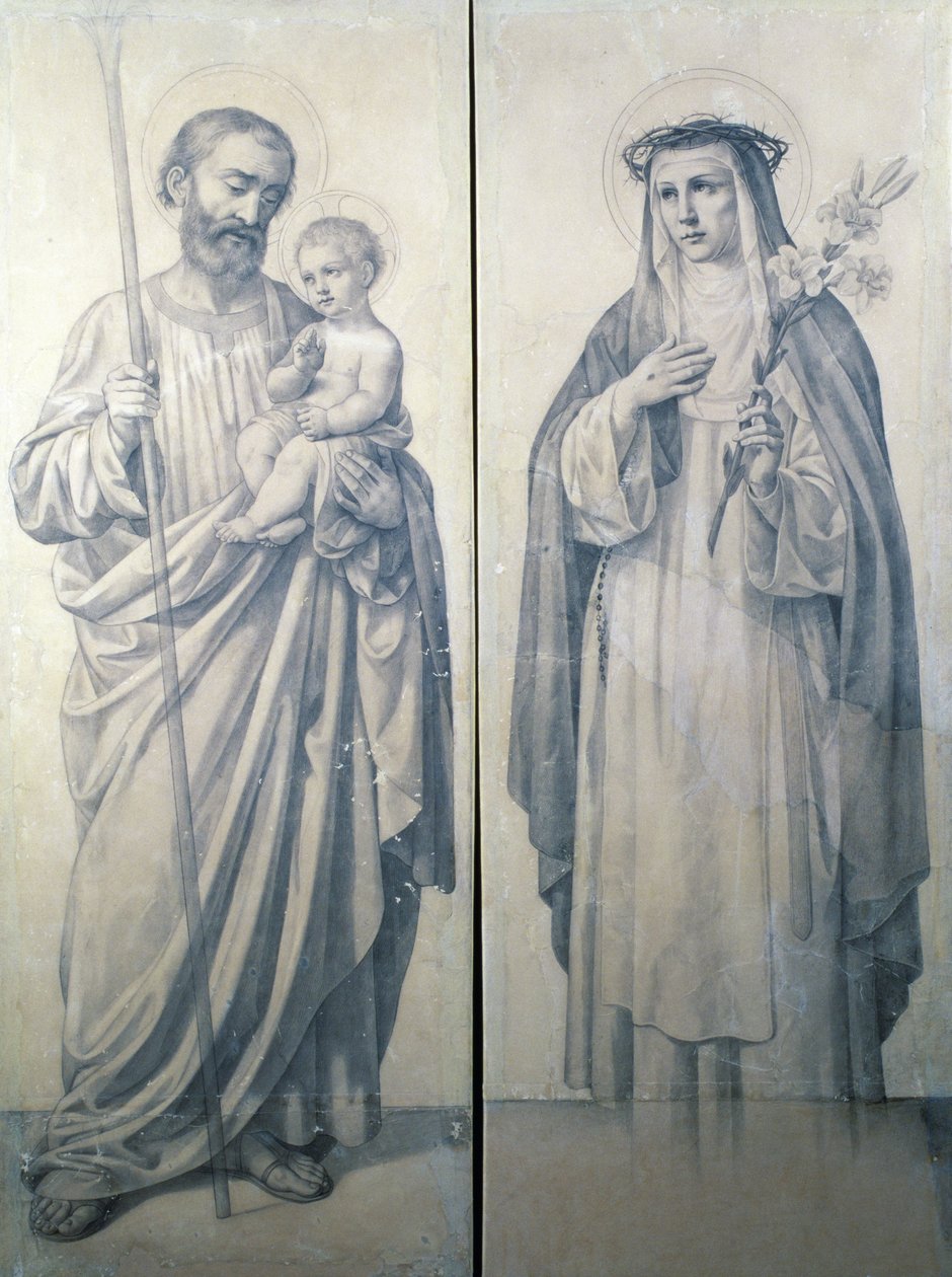 Sienalı Aziz Catherine ve Aziz Christopher