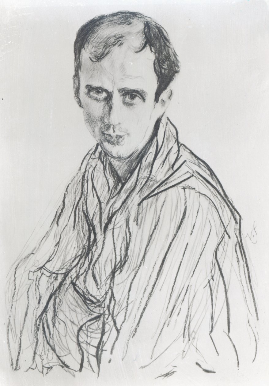 Michel Fokine, 1909 (kağıt üzerinde iyimser) by Valentin Aleksandrovich Serov