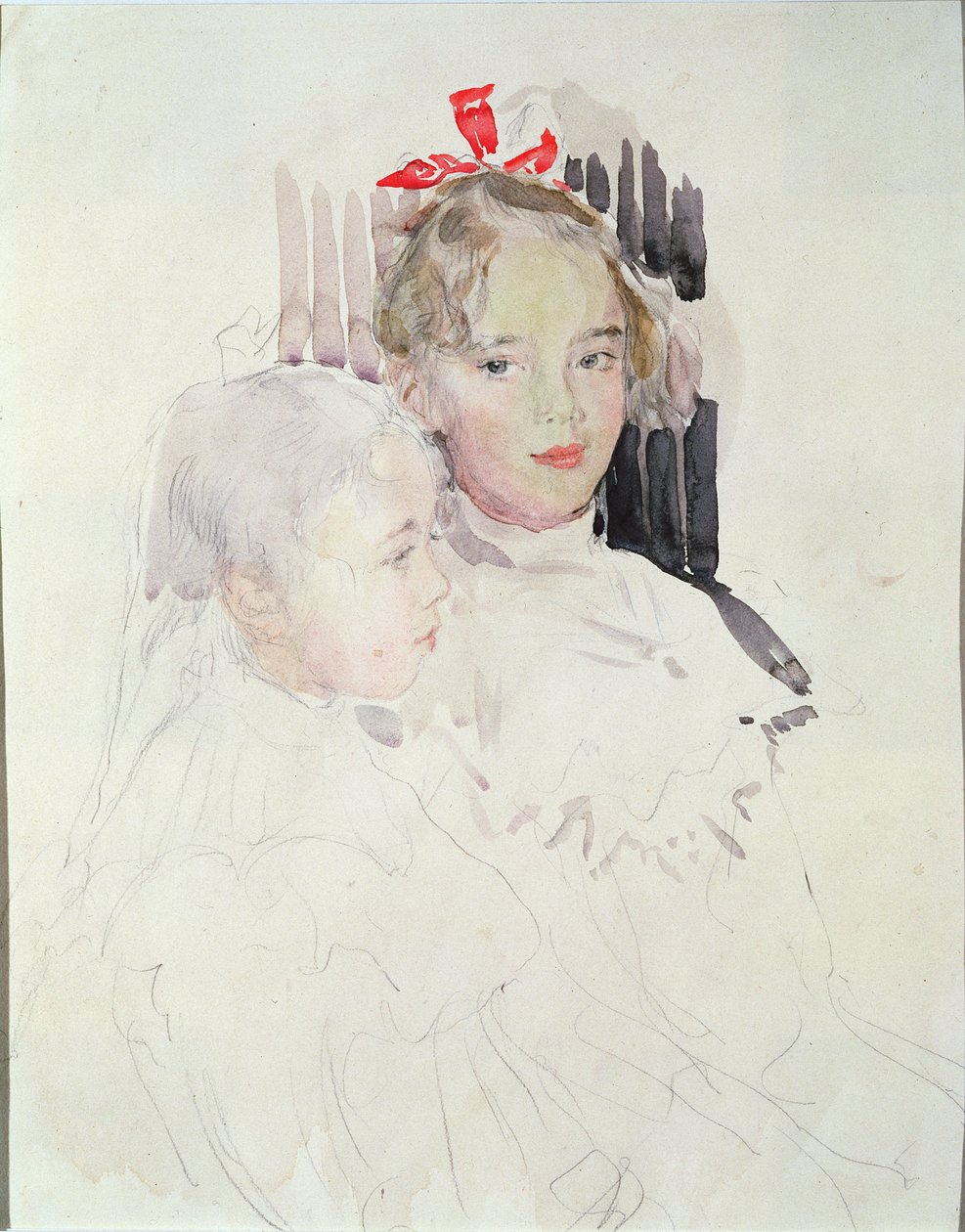 Botkin Çocukları (kağıt üzerinde tuvalet ve kalem) by Valentin Aleksandrovich Serov