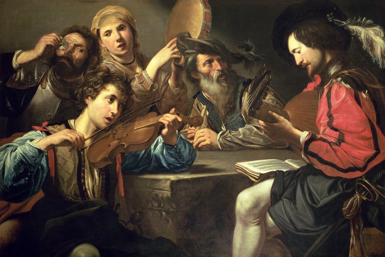 Müzikal Bir Buluşma by Valentin de Boulogne