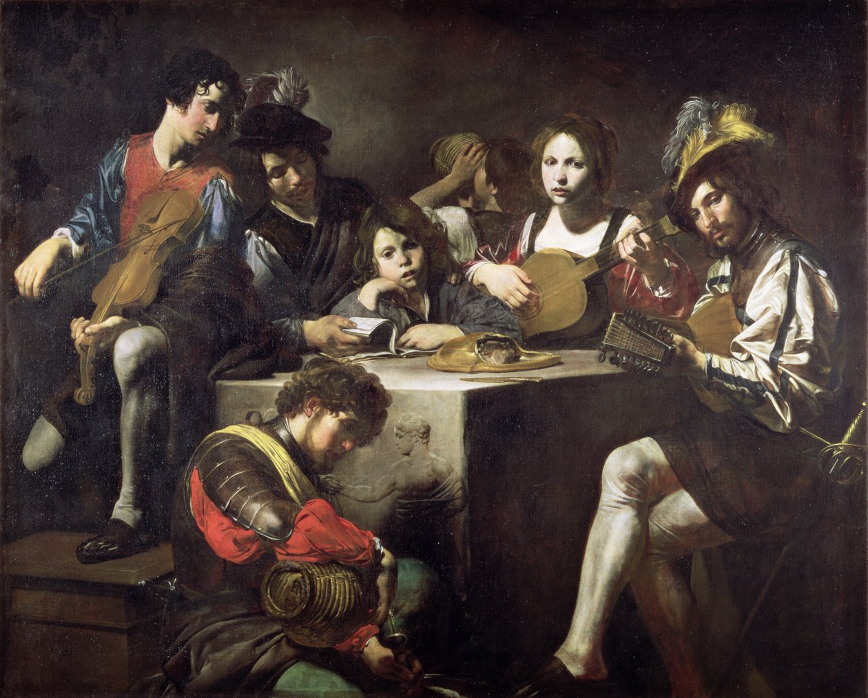 Kısma çevresinde konser by Valentin de Boulogne