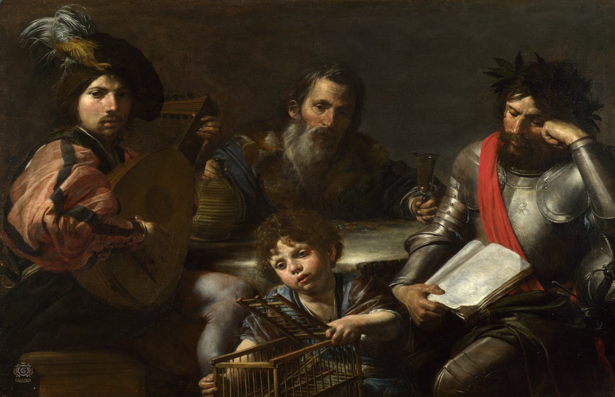 İnsanın dört yaşı by Valentin de Boulogne