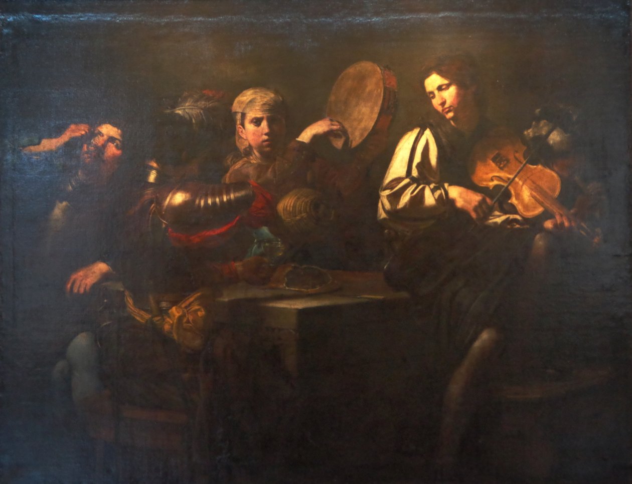 Müzisyenler ve askerler by Valentin de Boulogne