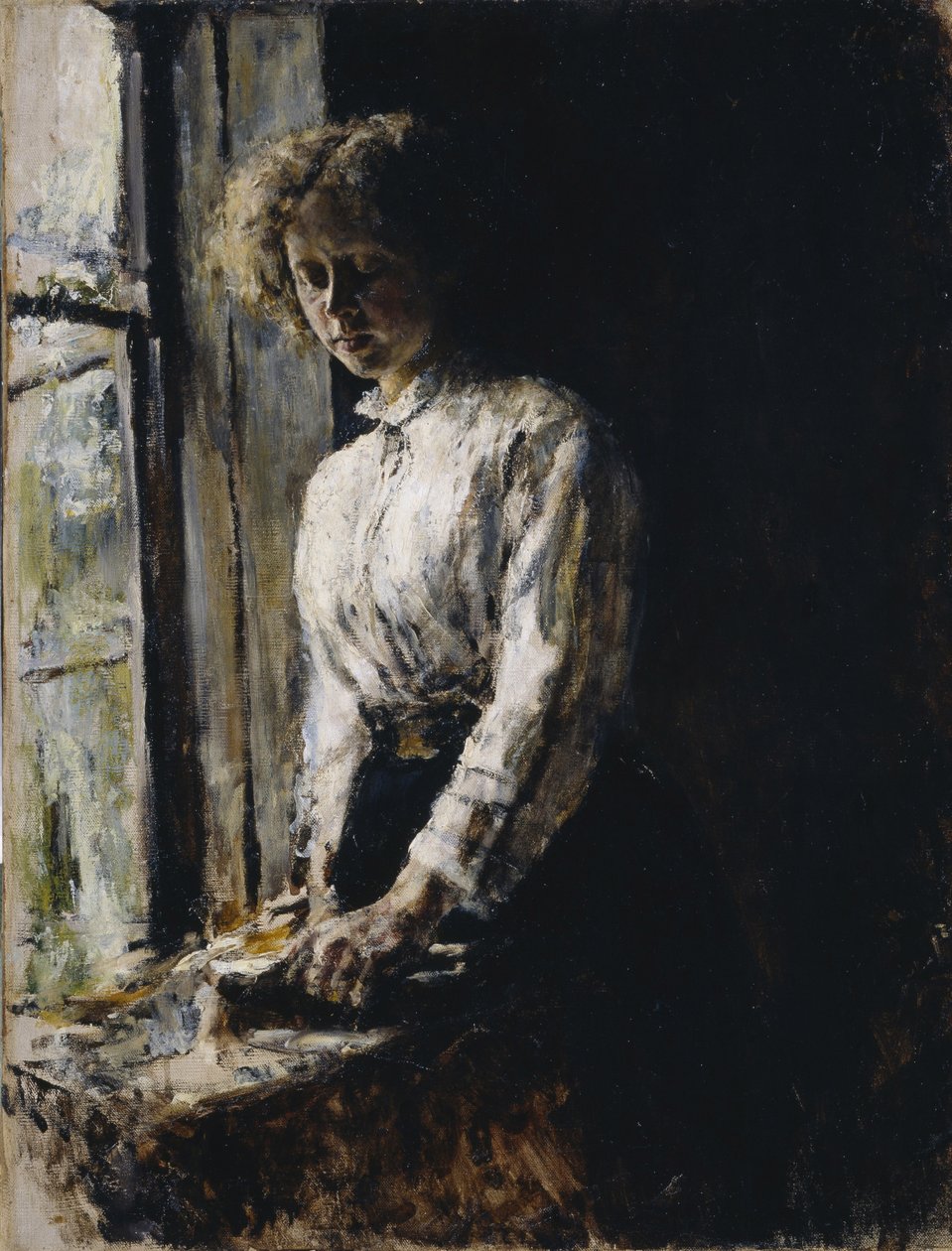Pencerede. Olga Fyodorovna Trubnikova