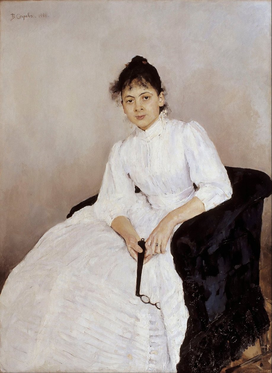 Sanatçının portresi Maria Yakunchikova-Weber 1870-1902, 1885-1887 by Valentin Aleksandrovich Serov