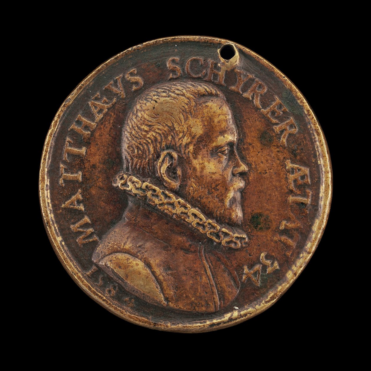 Matthaus Schyrer, 1550 doğumlu, Yazıcı [ön yüz], 1584. by Valentin Maler