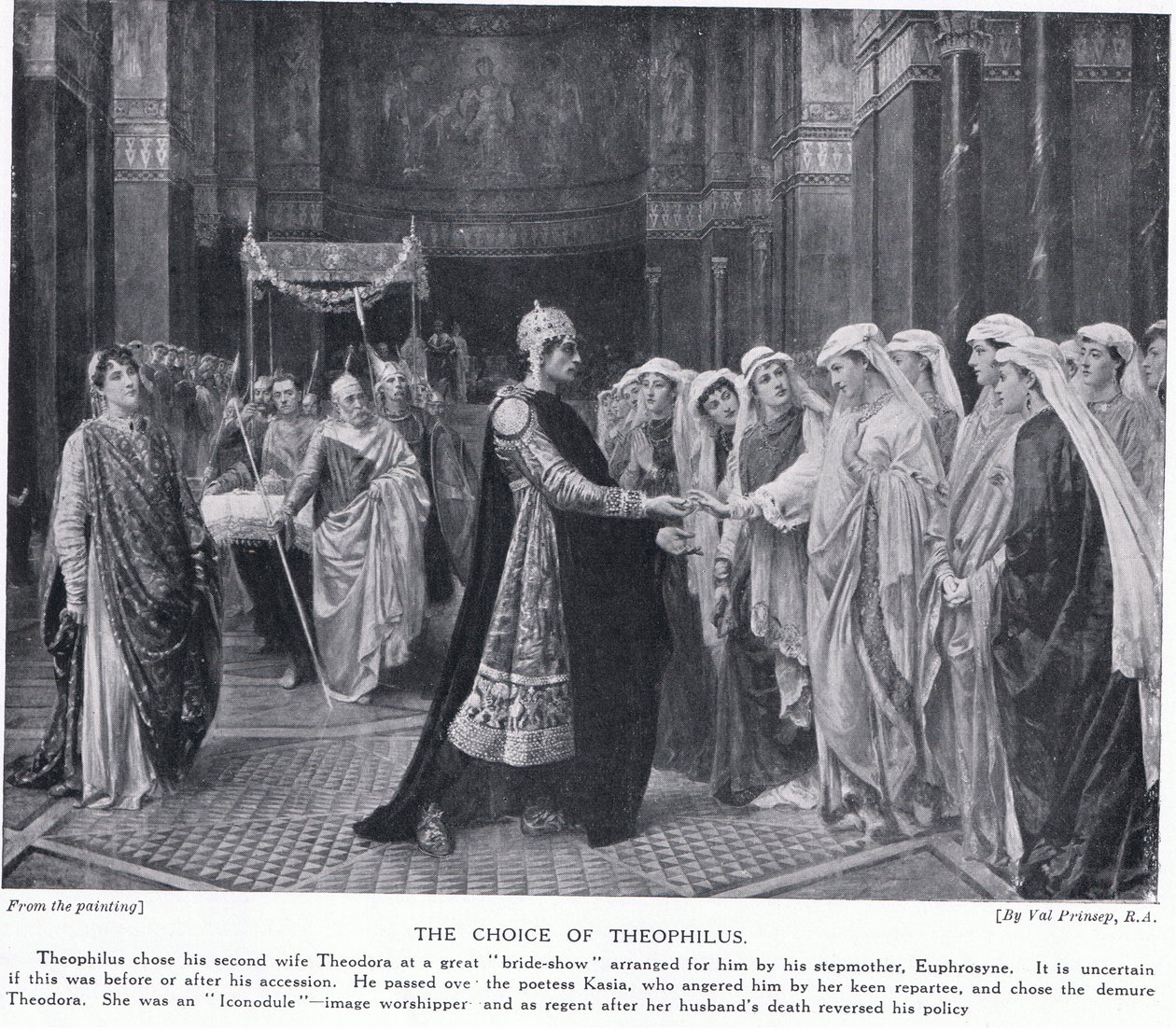 Theophilius'un seçimi by Valentine Cameron Prinsep