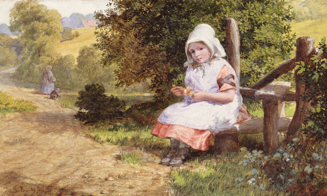 Dinlenme, 1865 by Valentine Walter Lewis Bromley