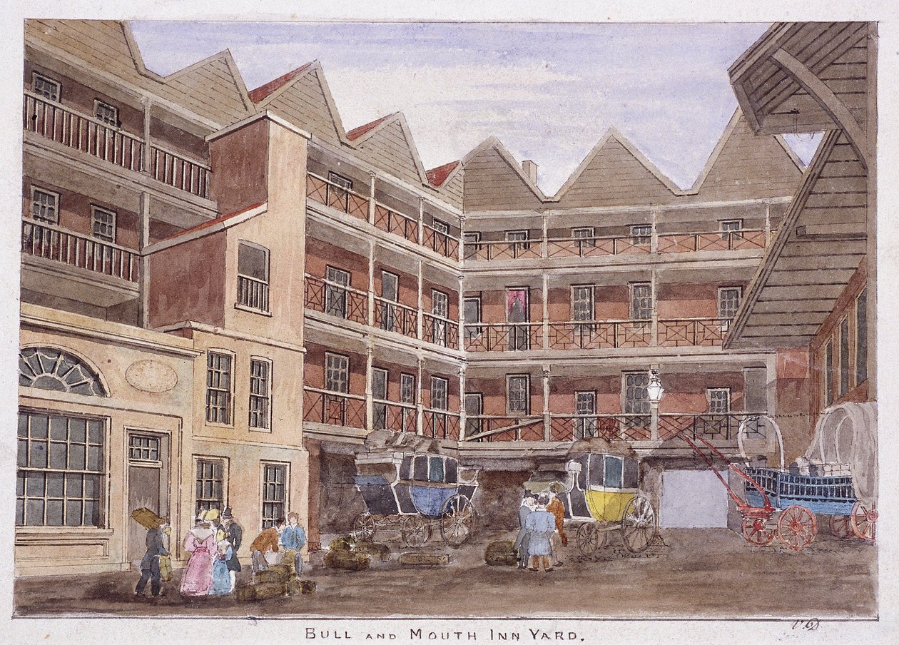 Boğa ve Ağız Sokağı, Londra, 1806 by Valentine Davis