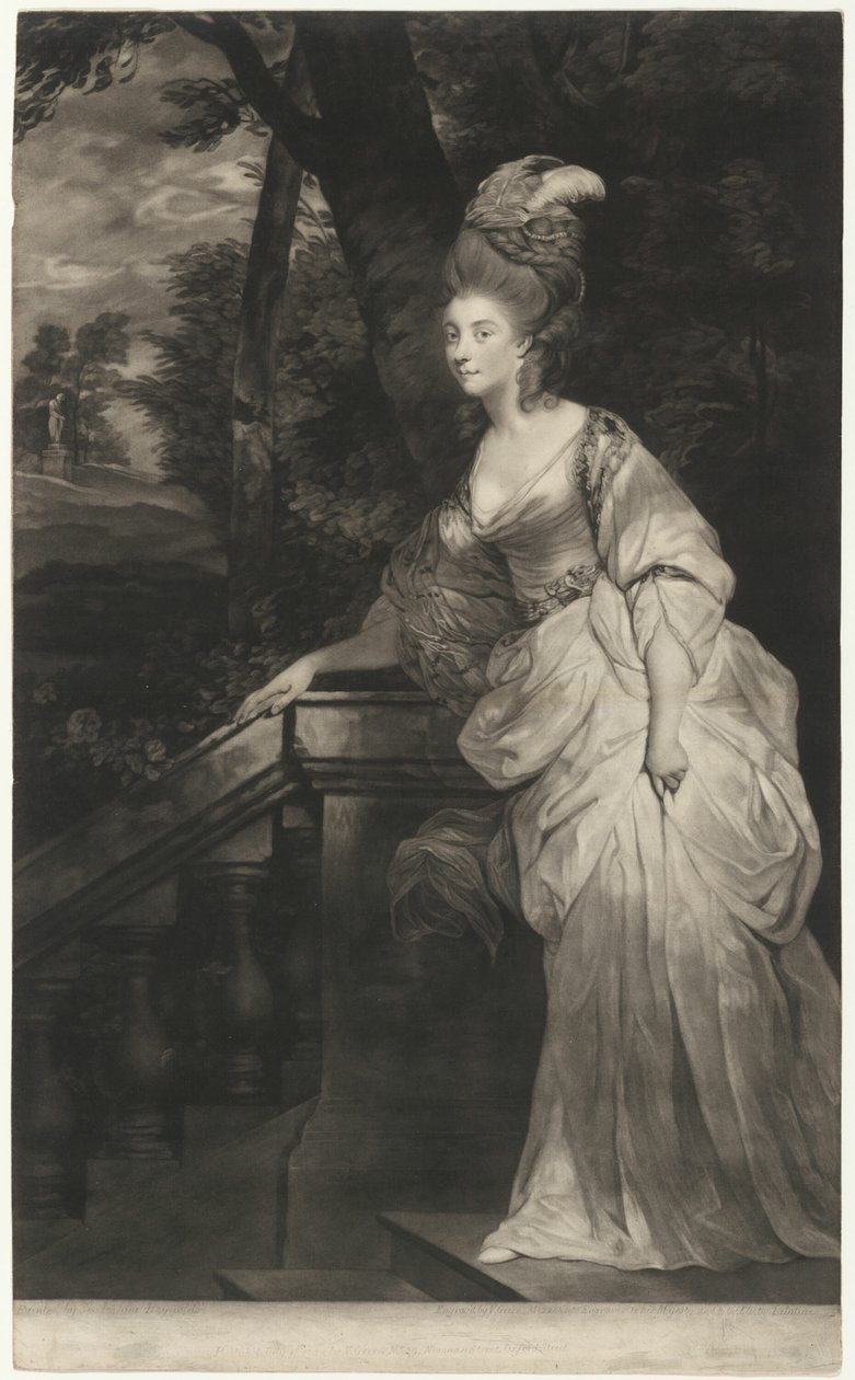 Georgiana, Devonshire Düşesi by Valentine Green