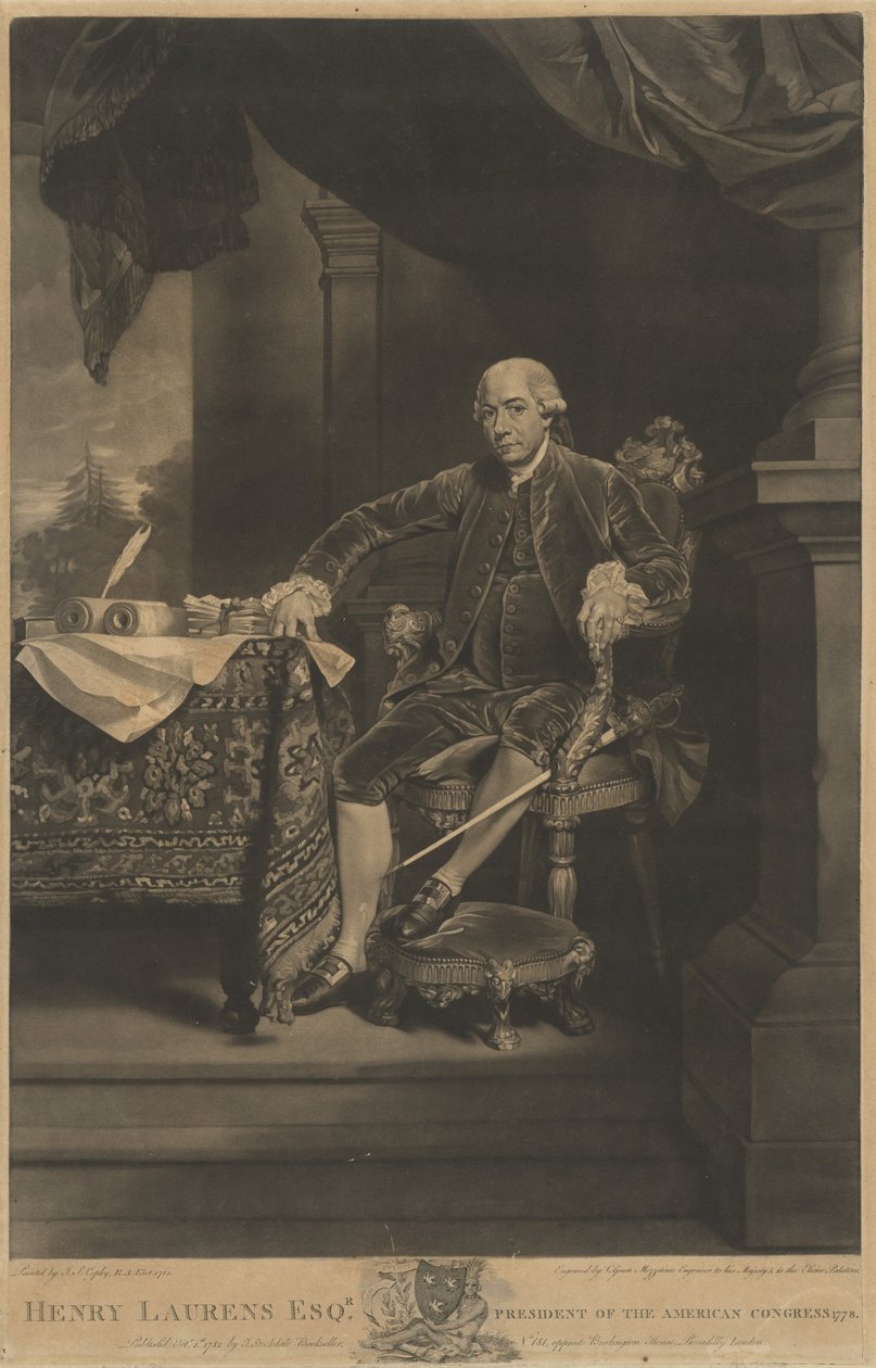 Henry Laurens, 1782. by Valentine Green