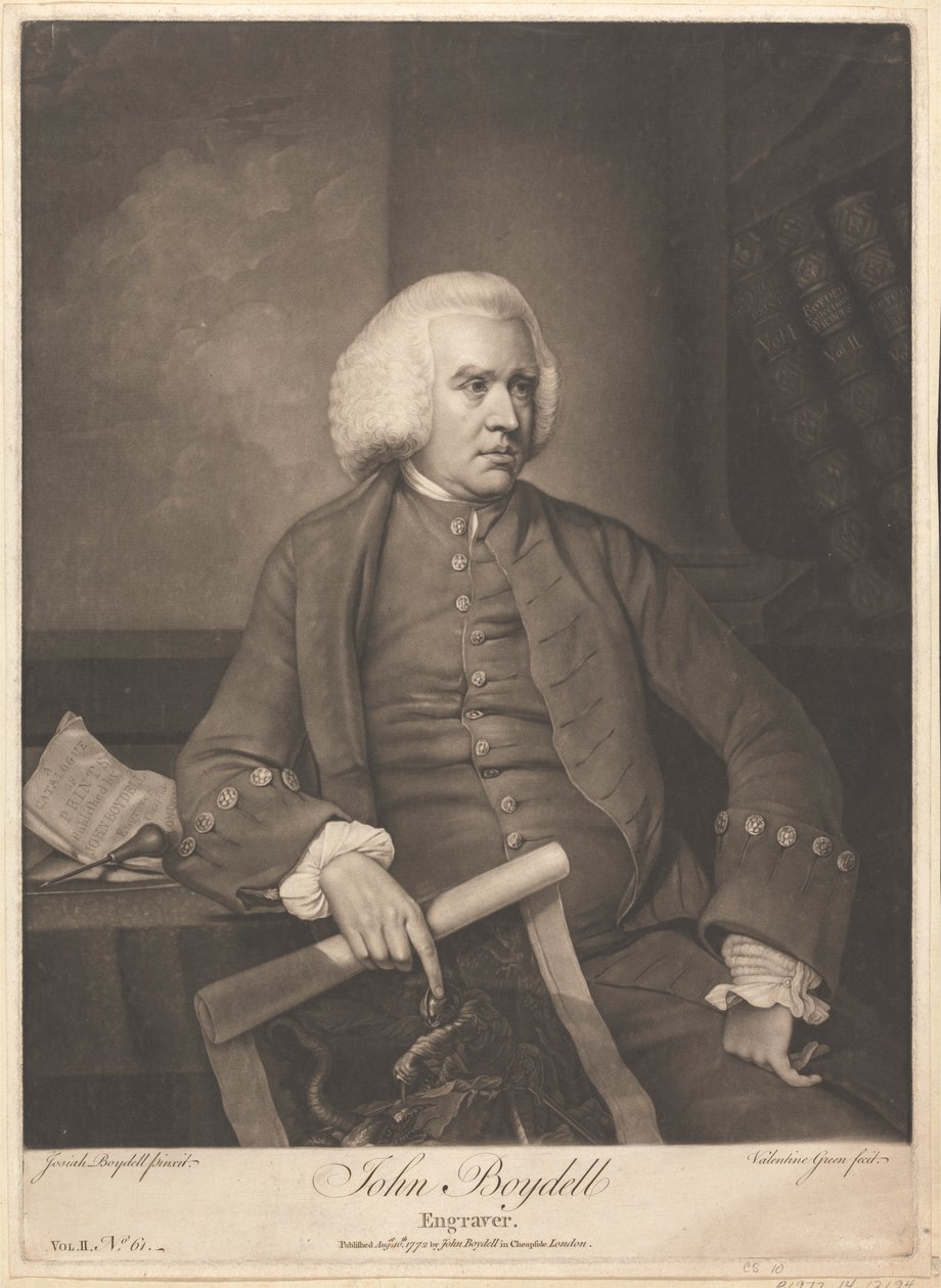 John Boydell, Oymacı by Valentine Green
