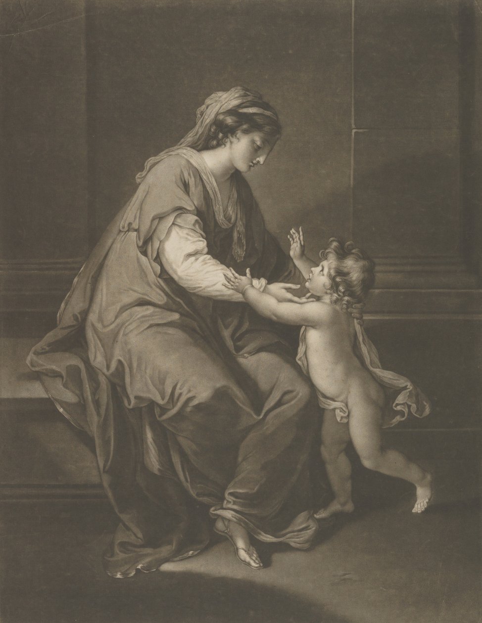 Madonna ve Çocuk, 3 Aralık 1774. by Valentine Green