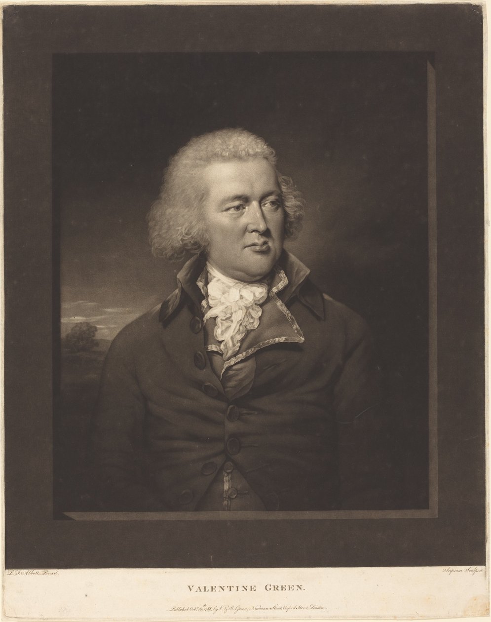 sevgiliye yeşil by Valentine Green after Lemuel Francis Abbott