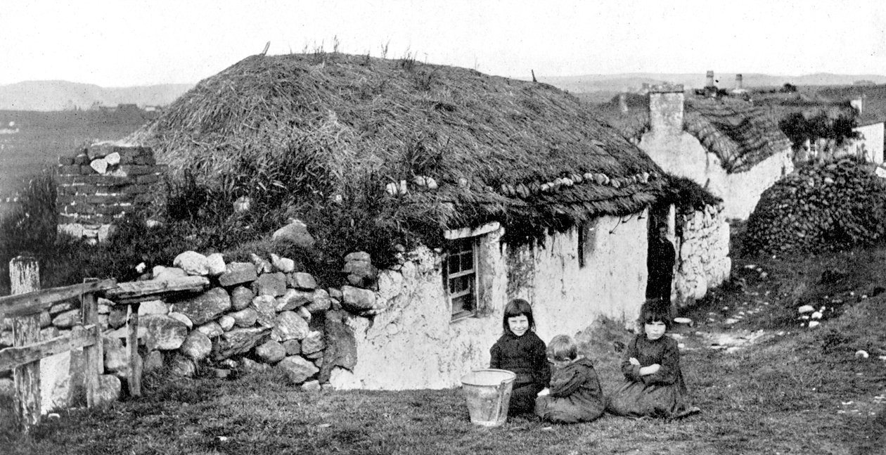 Crofters evleri, Stornoway, Lewis, Western Isles, İskoçya, 1924-1926. by Valentine and Sons Ltd