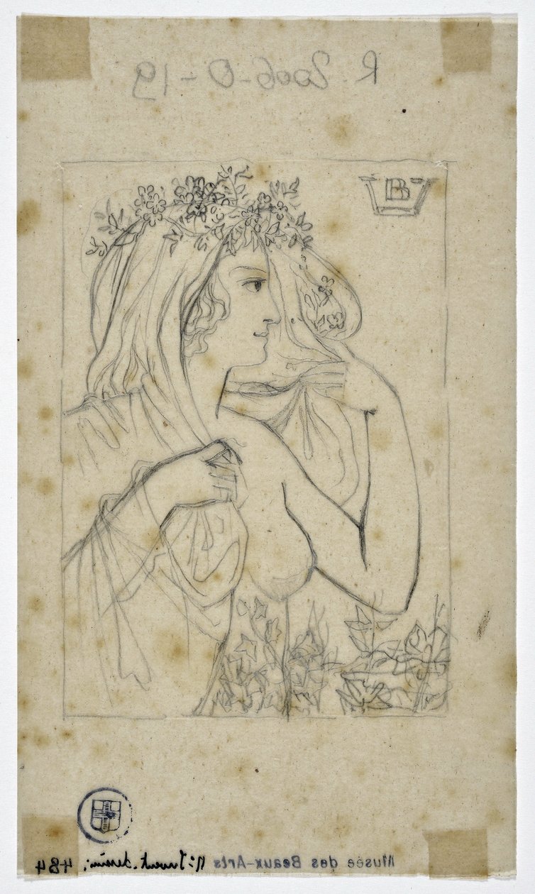 Kadın Profili (çizim) by Valère Bernard