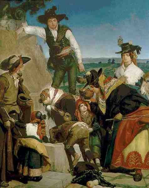 Hermitage Baharı (tuval üzerine yağlı boya) by Valeriano Domínguez Bécquer