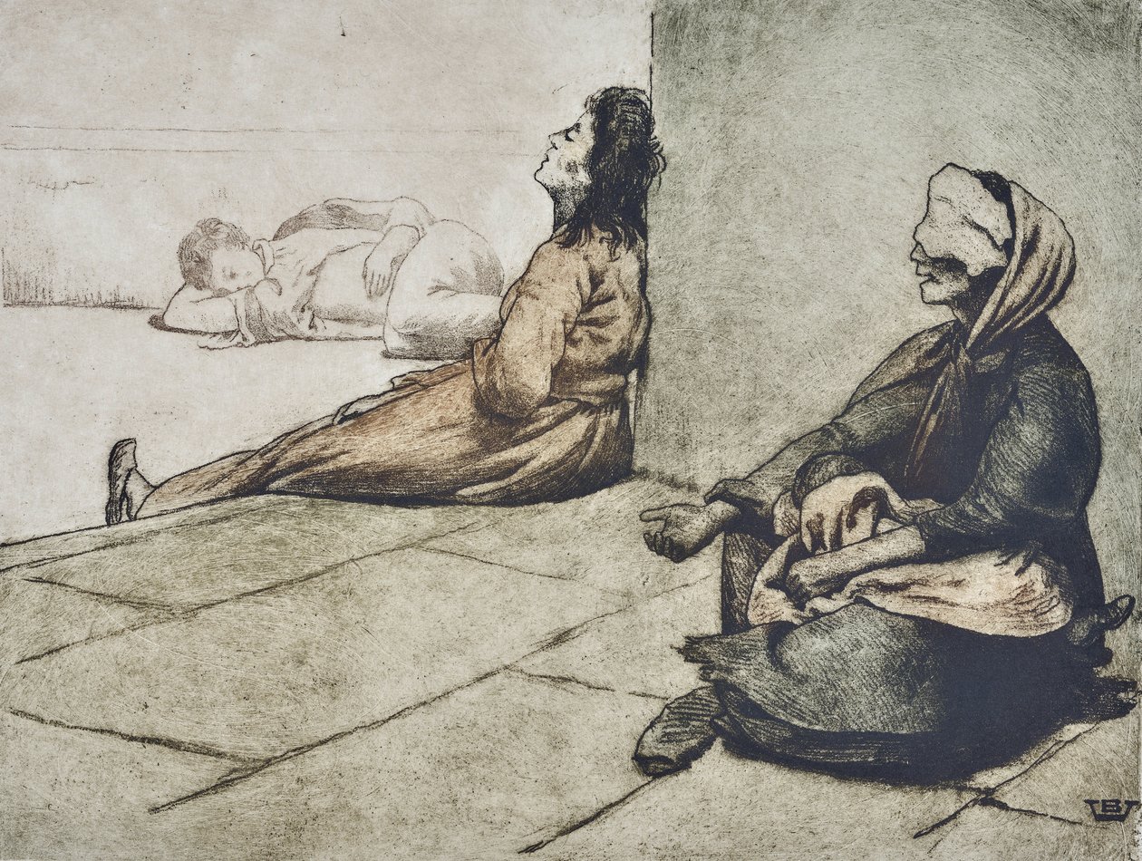 Napoliten dilenciler (çizim) by Valère Bernard