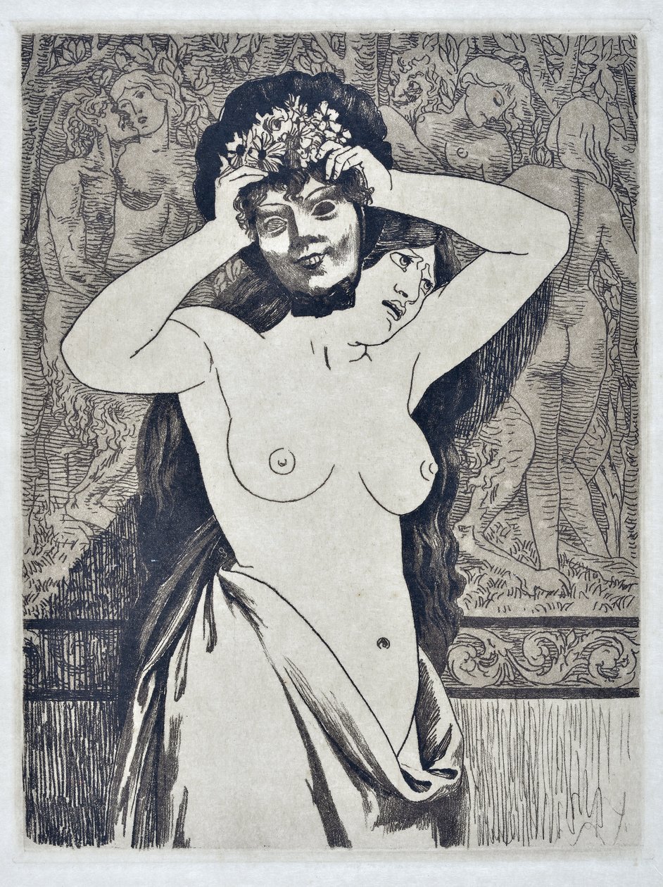 Maske (çizim) by Valère Bernard
