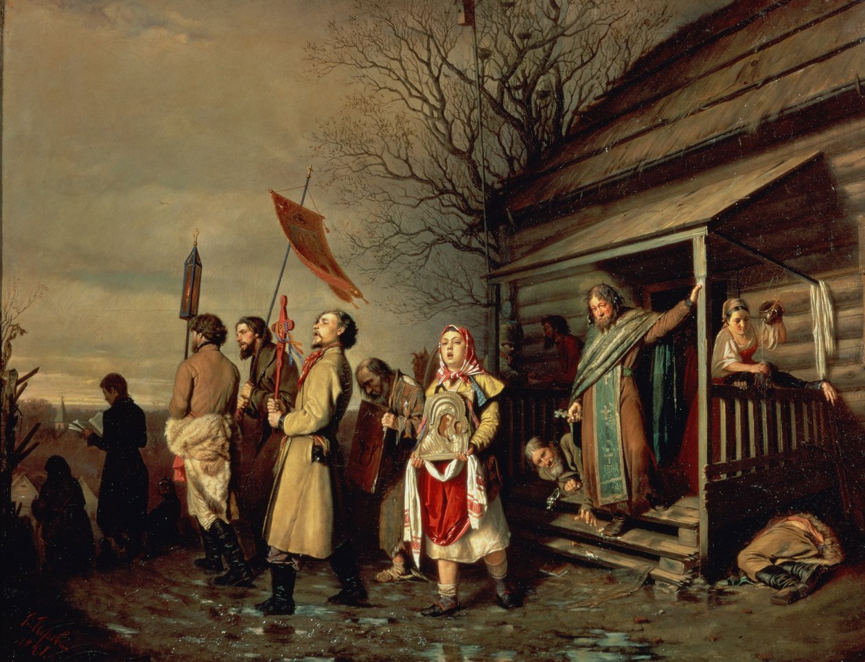 Paskalya Alayı, 1861 by Vasili Grigorevich Perov
