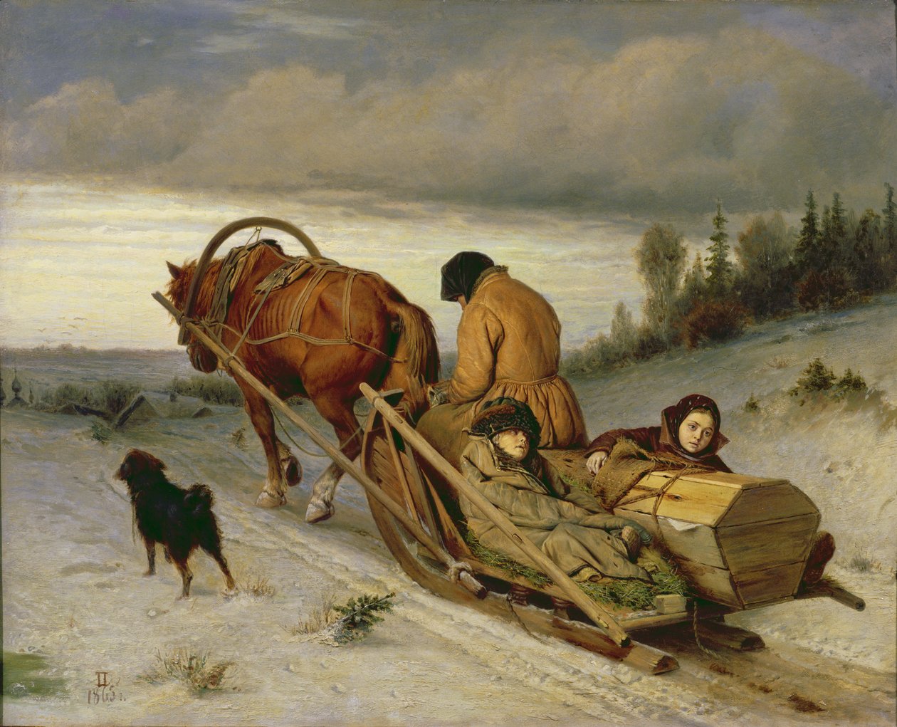 Ölüleri Görmek, 1865 by Vasili Grigorevich Perov