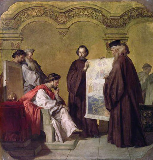 Grandük Vladmir (1847-1909) Büyükelçileri Karşılarken by Vasili Vasilievich Vereshchagin