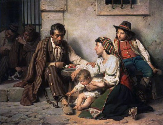 Ailesiyle Buluşan Mahkum, 1868 by Vasili Vasilievich Vereshchagin