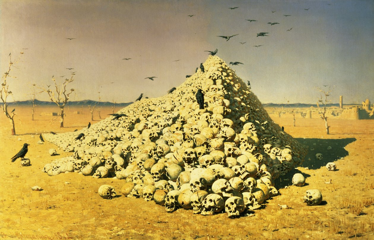1871 Savaşının Bir Alegorisi, 1871 by Vasili Vasilievich Vereshchagin