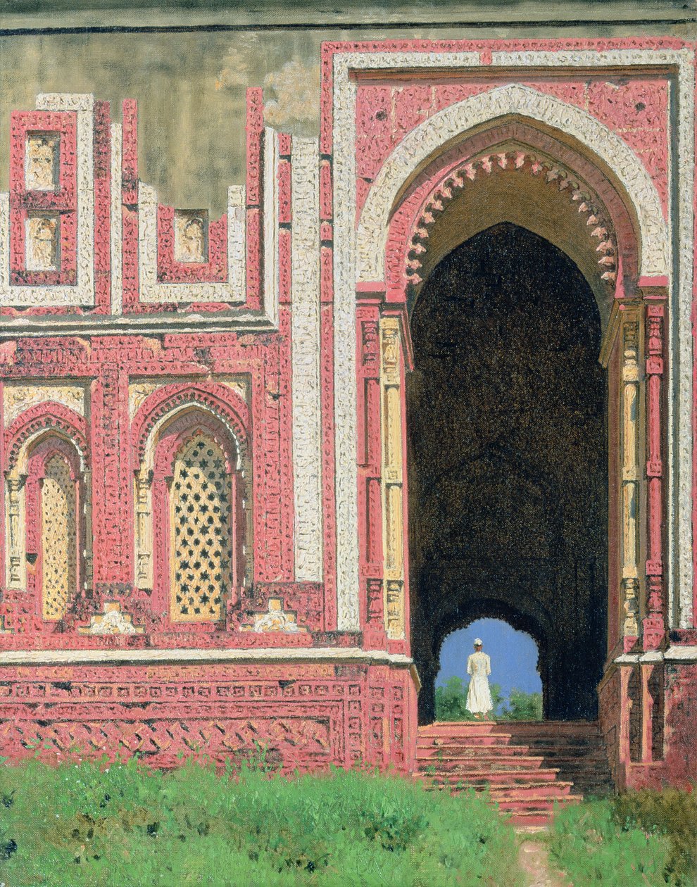 Kutub-Minar Yakınındaki Kapı, Eski Delhi, 1875 by Vasili Vasilievich Vereshchagin