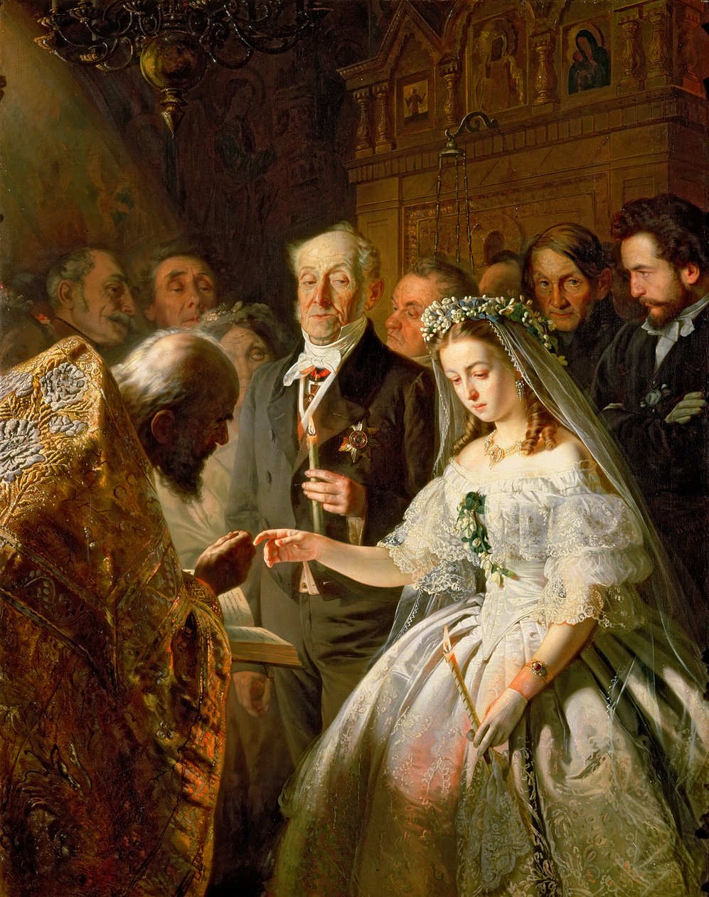 Eşitsiz Evlilik, 1862 by Vasili Vladimirovits Pukirev