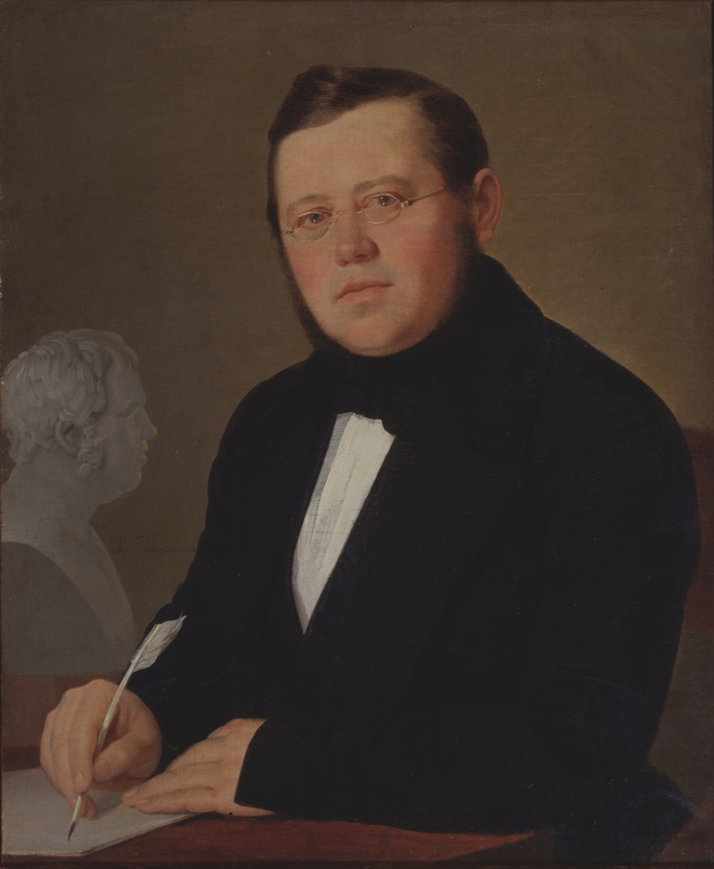 Yazarın portresi Mikhail Zagoskin 1789-1852 by Vasili Andreevich Tropinin