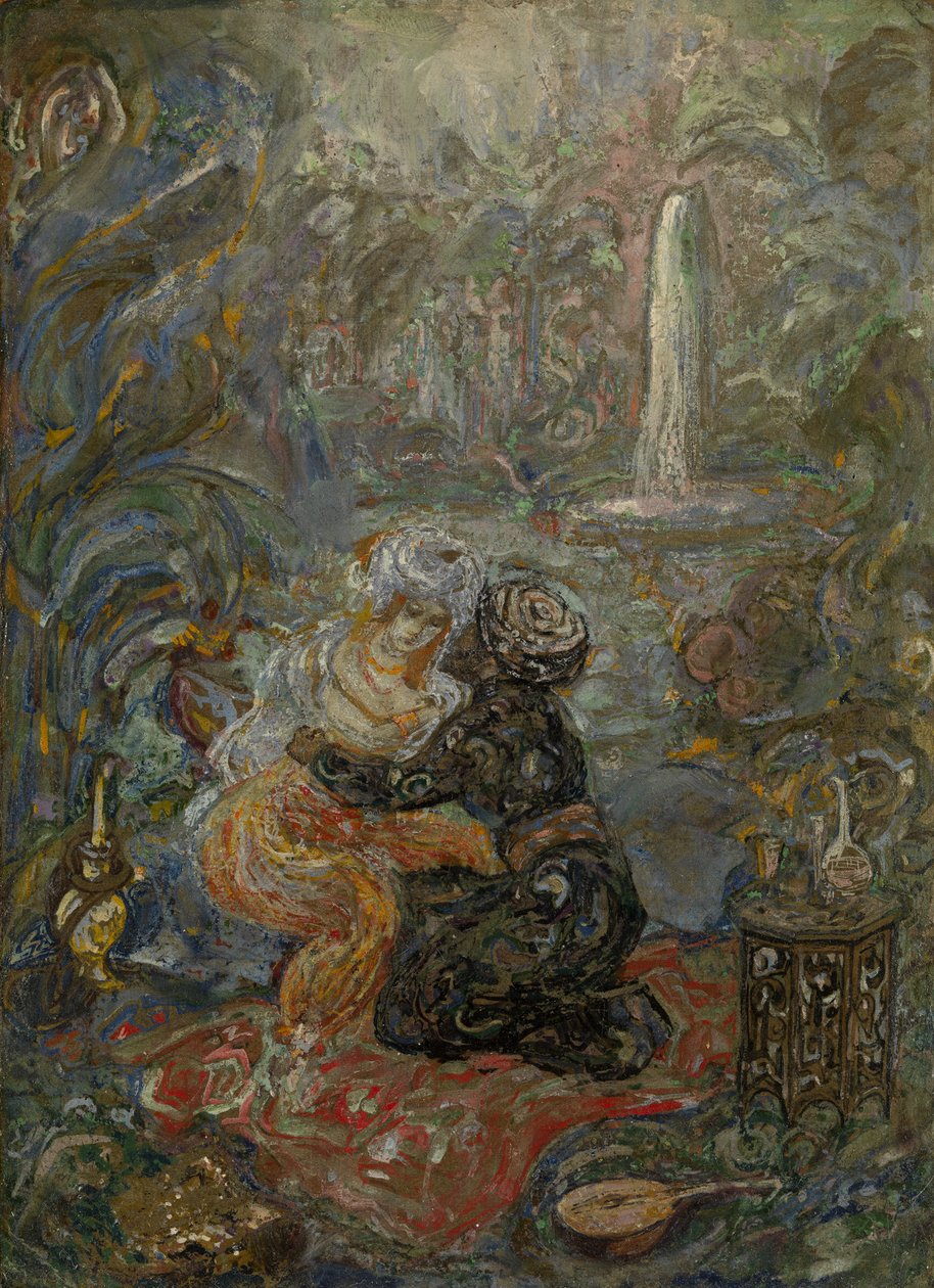 oryantal sahne by Vasili Dmitrievich Millioti