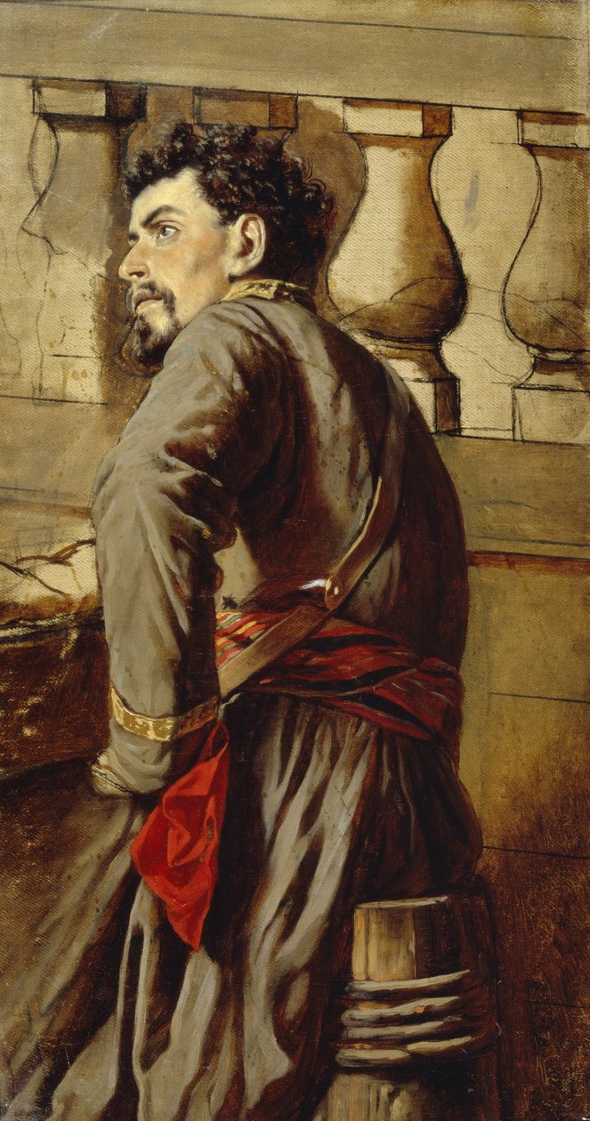 Bir Zaporozhian Kazak, 1873 by Vasili Grigorevich Perov