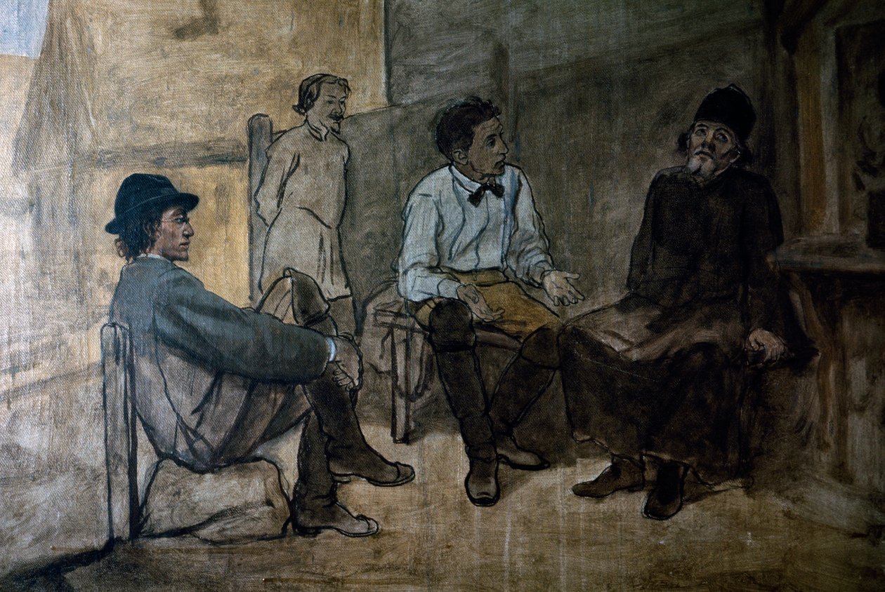 Din hakkında anlaşmazlık, Vasily Perov (1834-1882). Rusya, 20. yüzyıl. by Vasili Grigorevich Perov