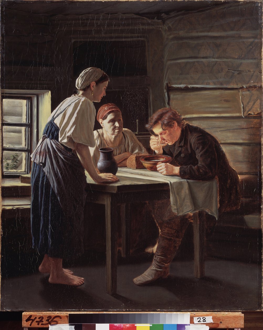 Hacının resepsiyonu. Vasili (Vassili) Grigorievich Perov