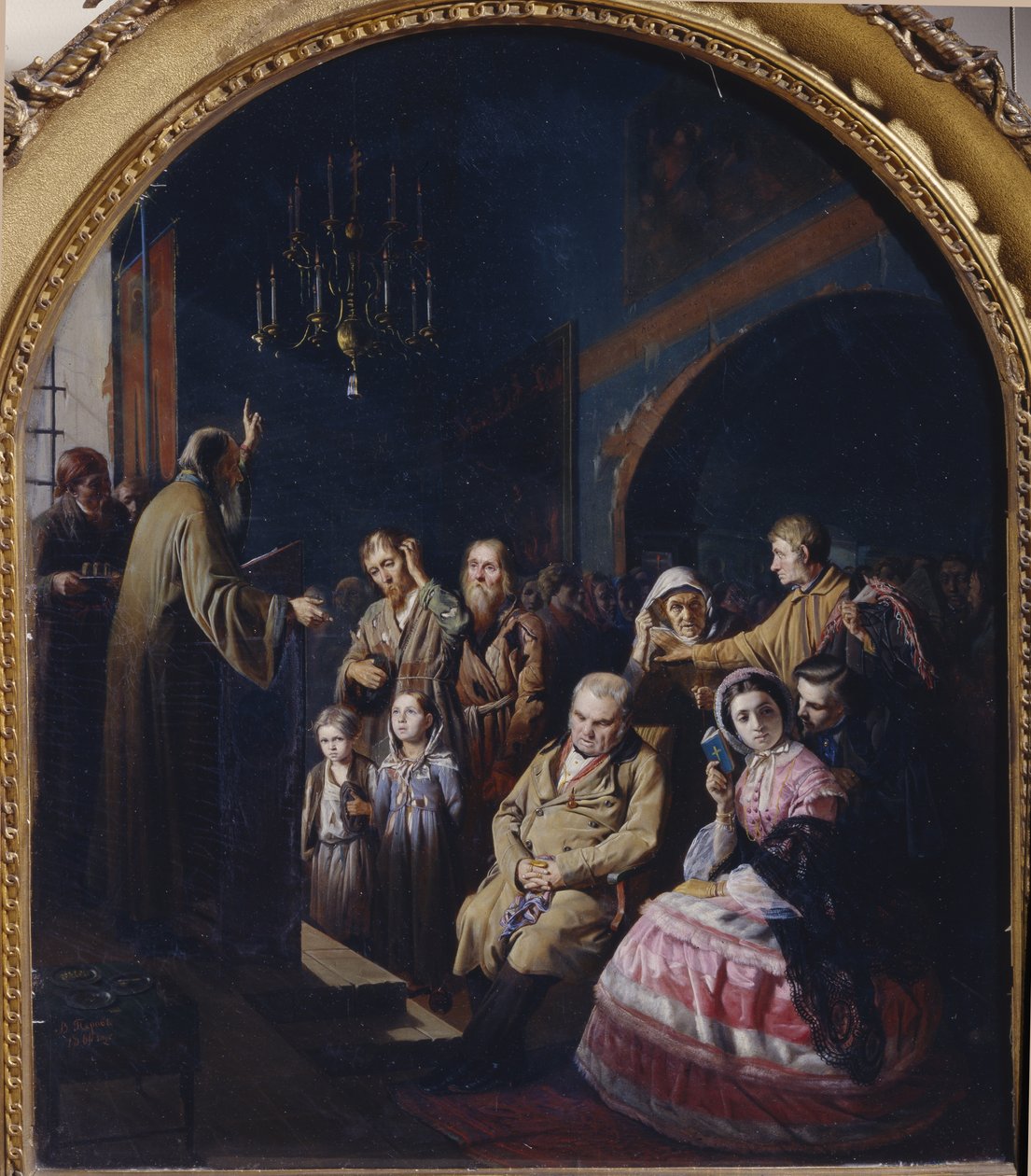 Bir Köyde Vaaz, 1861 by Vasili Grigorevich Perov