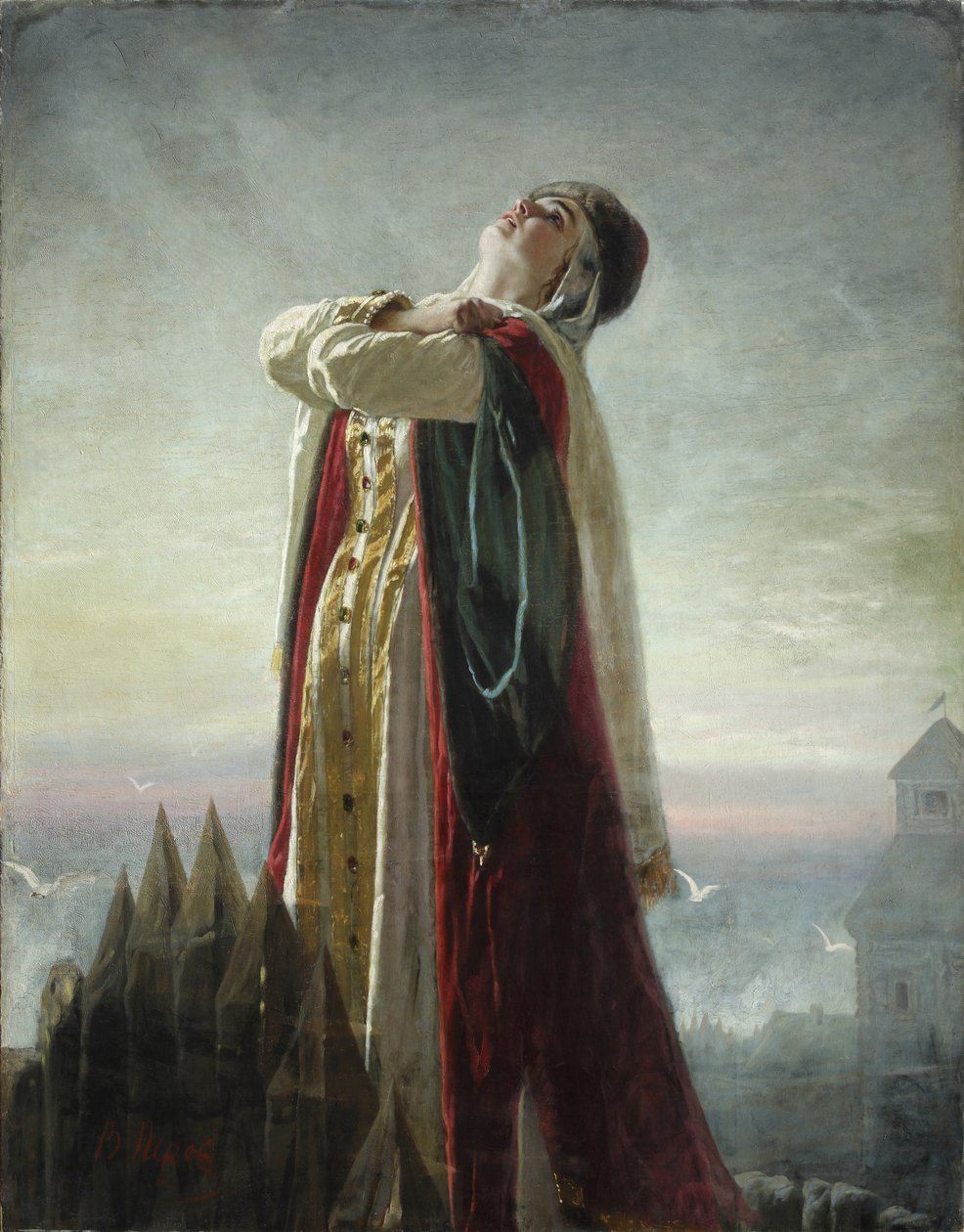 Yaroslavnas Ağıtı, 1880 by Vasili Grigorevich Perov