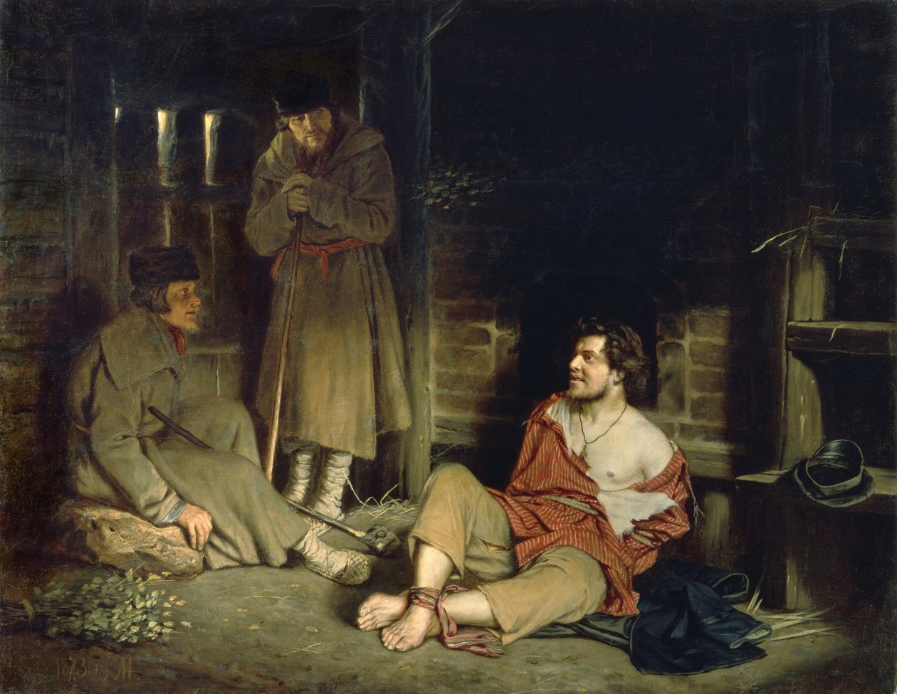 Arrant Knave Tutuklanan kişi, 1873 by Vasili Grigorevich Perov