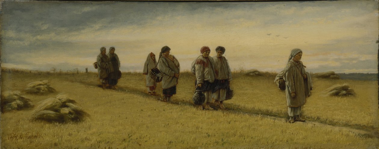 Orakçıların Tarladan Dönüşü, Ryazan Eyaleti, 1874 by Vasili Grigorevich Perov
