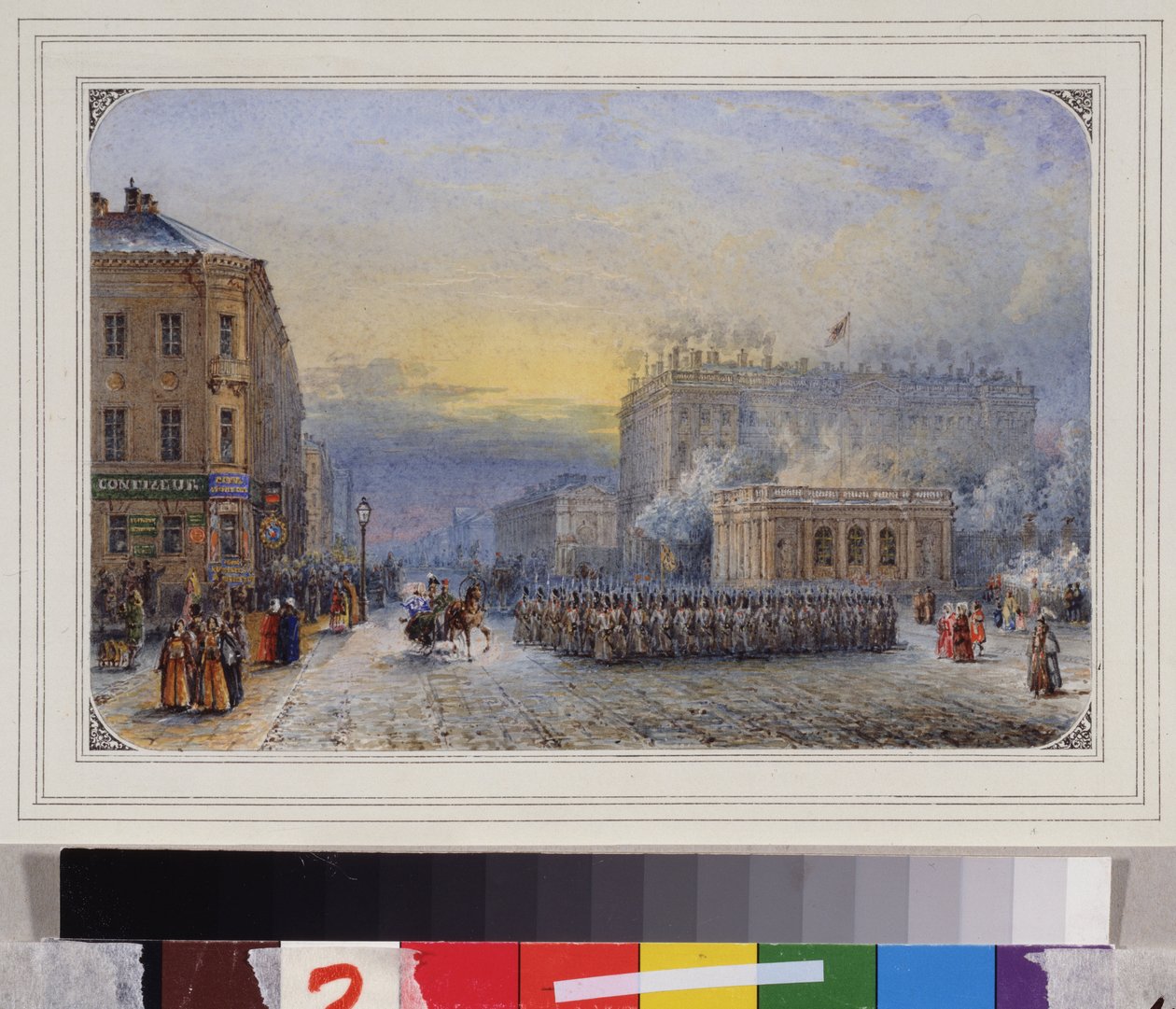 Aziz PETERSBOURG. Anichkov Sarayı. Paskalya by Vasili Semenovich Sadovnikov