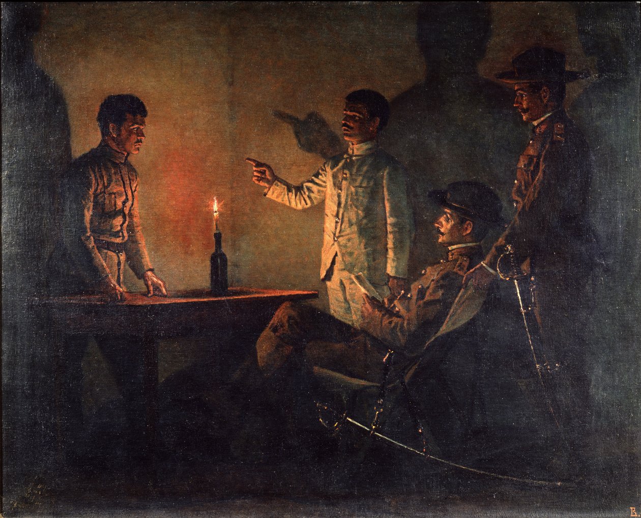 Bir Kaçağın Sorgulanması, c.1901-1902 by Vasili Vasilievich Vereshchagin