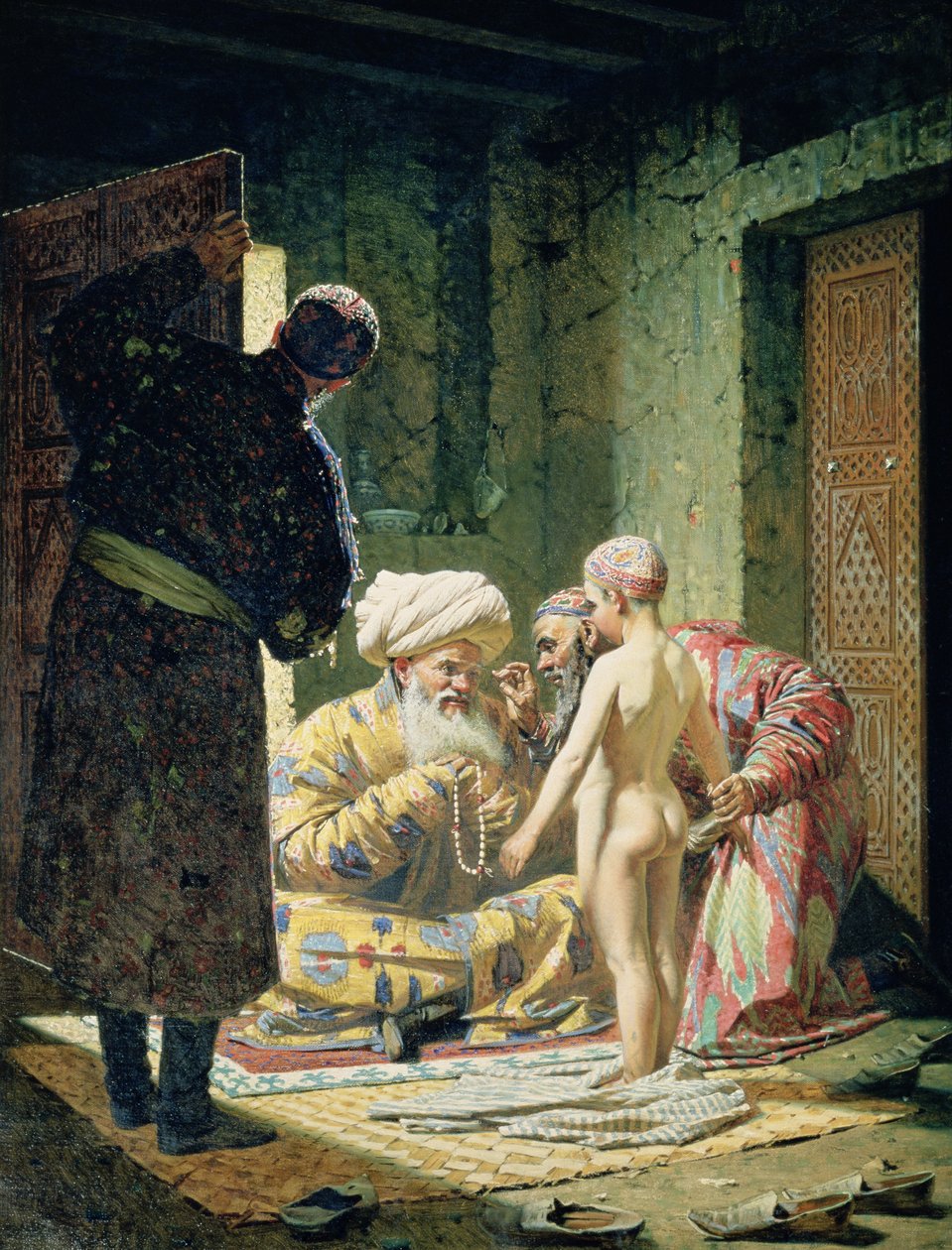 Çocuk Köle Satışı by Vasili Vasilievich Vereshchagin